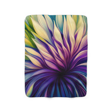 Load image into Gallery viewer, Wildflower Sherpa Fleece Blanket
